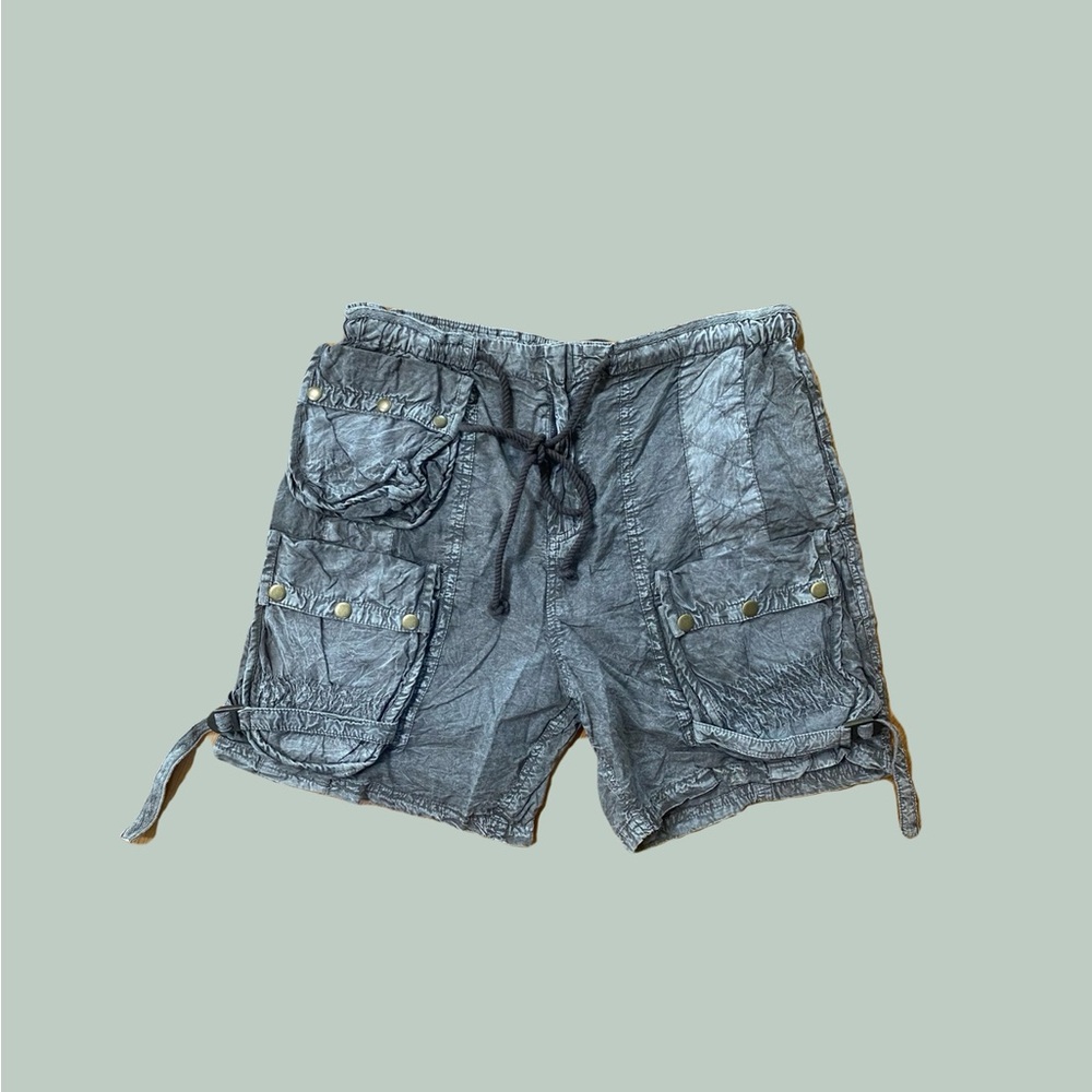 Free People Moon Bay Parachute Slouchy Cargo Shorts